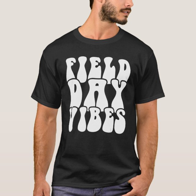 Fält-dagen Vibes Lärare Fält-dagen Skoldagen i Fäl T Shirt (Framsida)