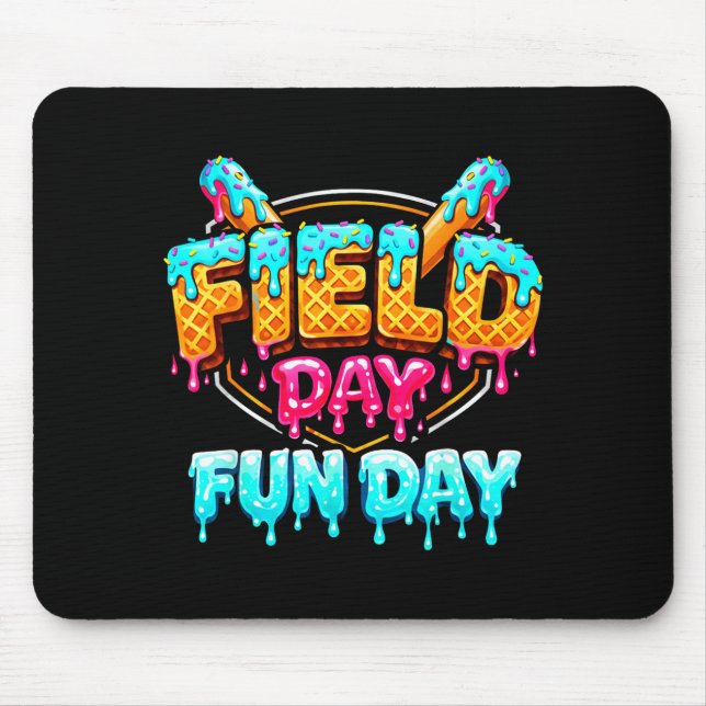 Fält Dags Baseboll Dropp Kul Dag Glass Skola Musmatta (Framsidan)