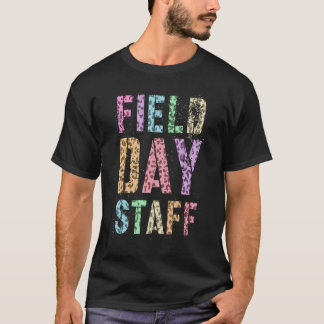 Fält Dags Personal Leopard Print Lärare Jag Är Bar T Shirt