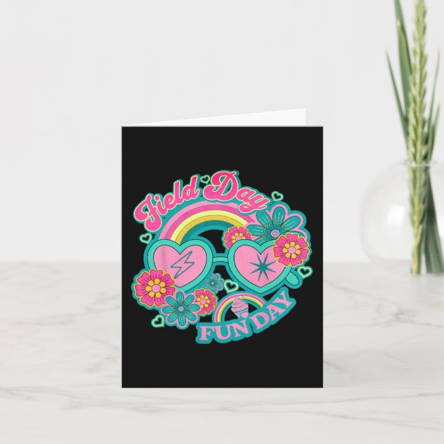 Fält Dags Rolig Dag För Lärare &amp; Barn Fält Da Kort (Framsida)