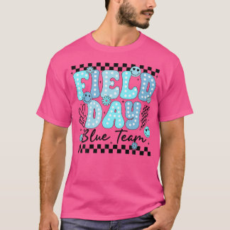 Fält Day Blue Team Färg Fält Resa Team Game Com T Shirt