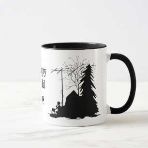Fält Day Ham Radio Silhouette Mugg - Ver.2