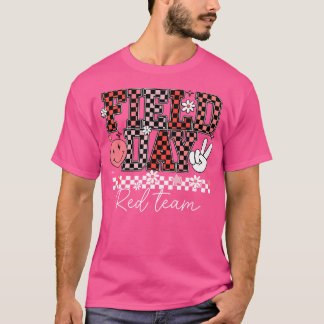 Fält Day Red Team Färg Fält Resa Team Game Comp T Shirt