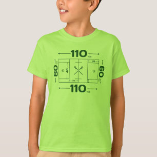 Fält dimensionerar t shirt