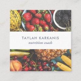 Fält färsk färglös färgriktorget fyrkantigt visitkort