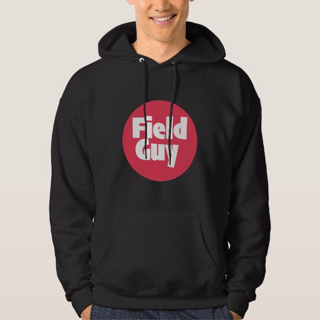 Fält Guy Print Novelty Hoodie (Framsida)