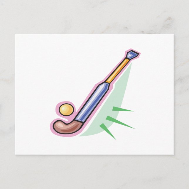 Fält Hockey 3 Vykort (Framsida)