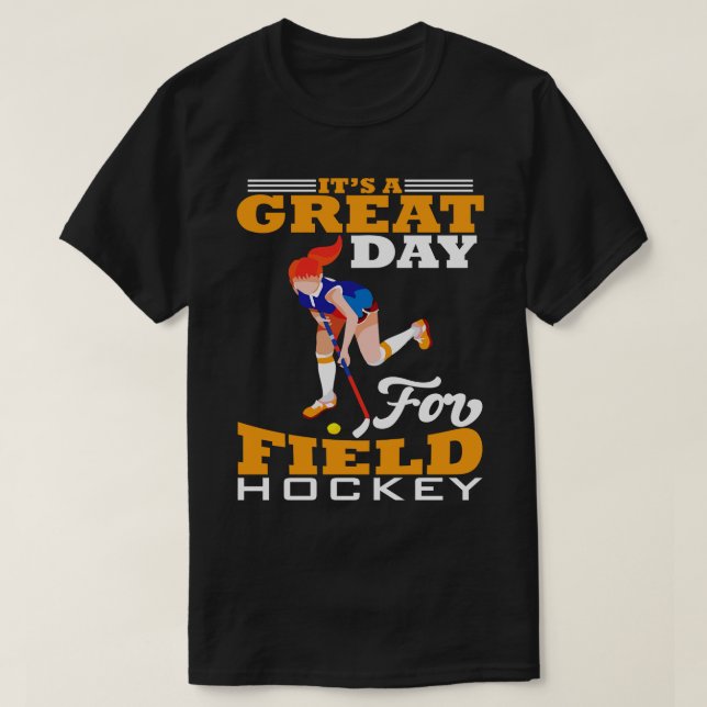 Fält Hockey 4 T Shirt (Design framsida)