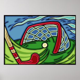 Fält Hockey Art Poster