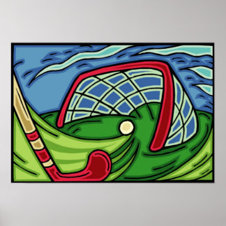 Fält Hockey Art Poster