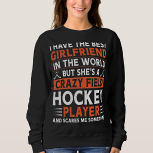 Fält Hockey Boykompis jag har den bästa flickvänne T Shirt