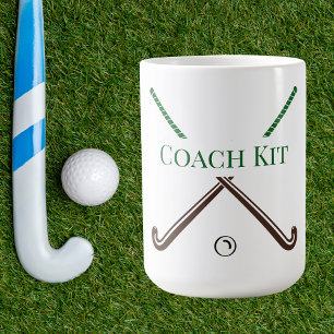 Fält Hockey Coach Anpassningsbar Gift vid årsskift Kaffemugg