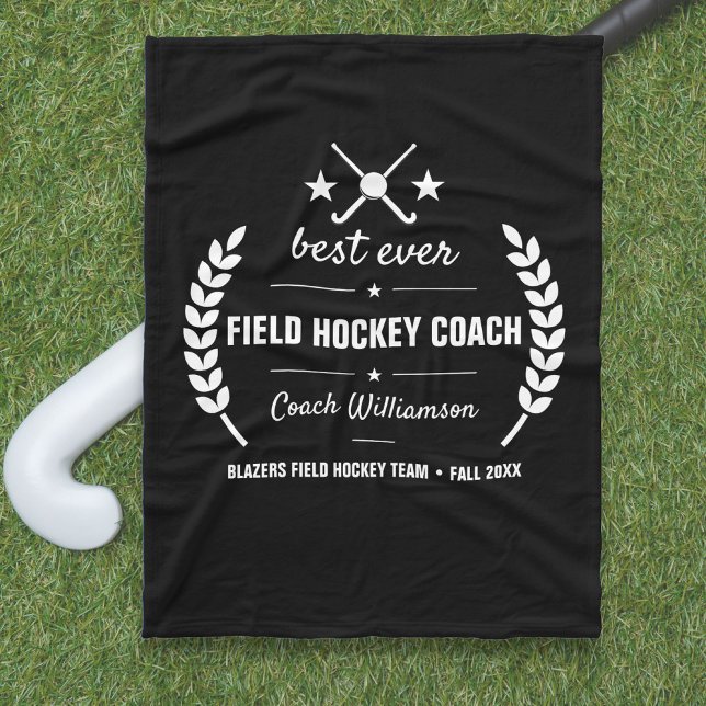 Fält Hockey Coach Team Tack Gift Anpassningsbar Fleecefilt (Skapare uppladdad)