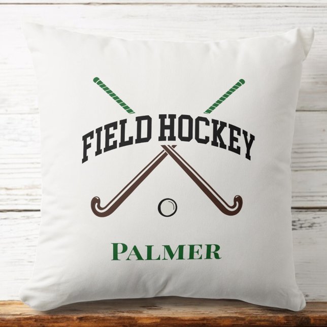 Fält Hockey Crossed Sticks Anpassningsbar Kudde (Skapare uppladdad)