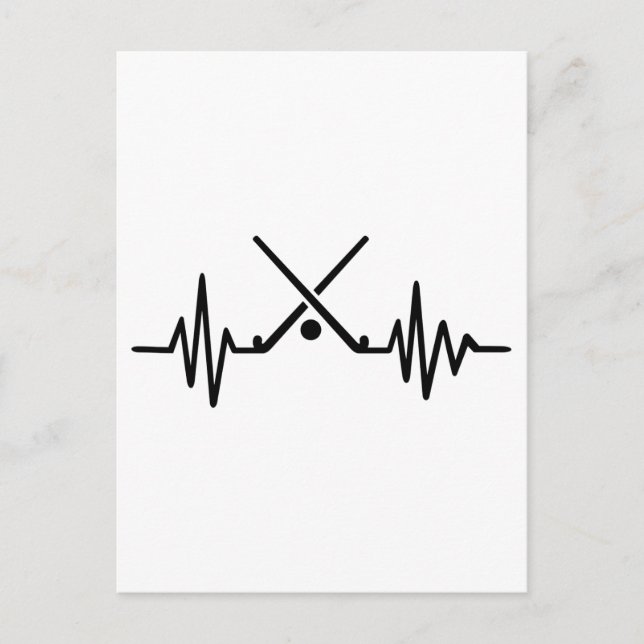 Fält hockey-frekvens vykort (Framsida)