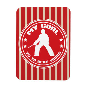 Fält Hockey Goalie Quote Magnet