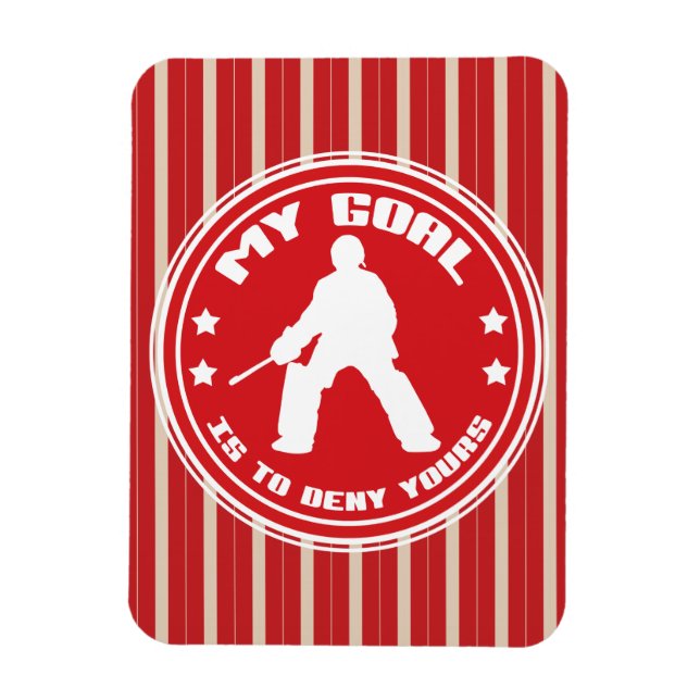 Fält Hockey Goalie Quote Magnet (Vertikal)