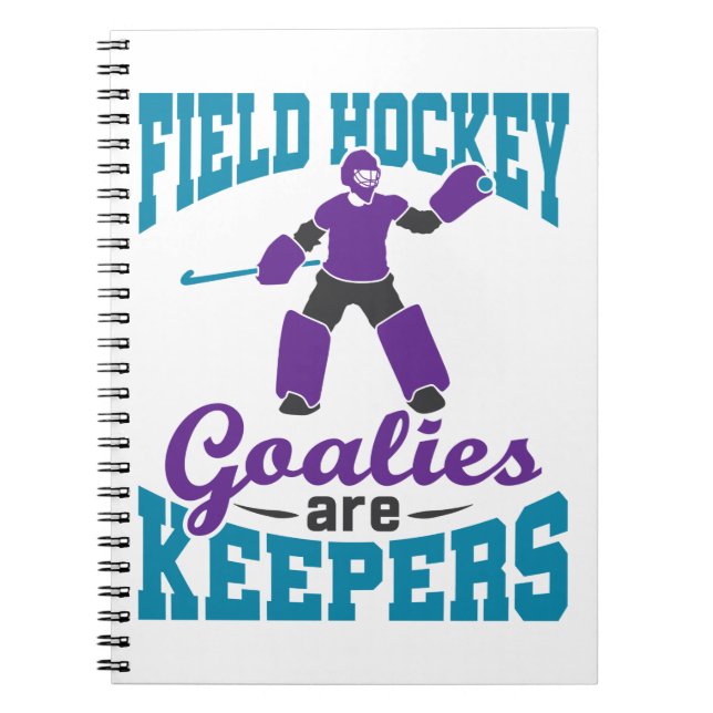 Fält Hockey Goalies är djurhållare Anteckningsbok (Framsidan)