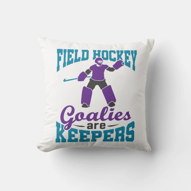 Fält Hockey Goalies är djurhållare Kudde (Framsida)