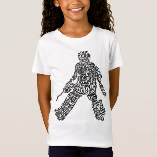 Fält Hockey Goalkeeper Ord Art T Shirt