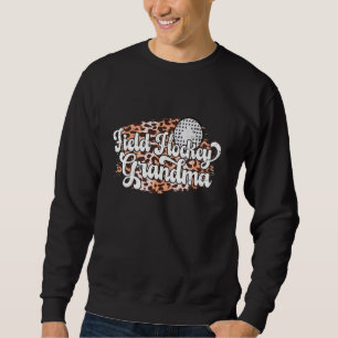 Fält Hockey Grandma Leopard Fält Hockey Player G Lång Ärmad Tröja