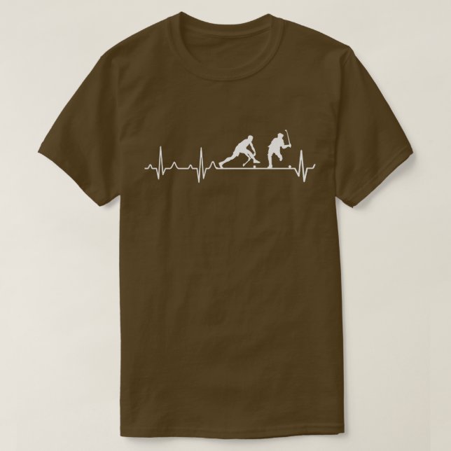 Fält Hockey Heartslag I kärlek Fält Hockey Premiu T Shirt (Design framsida)
