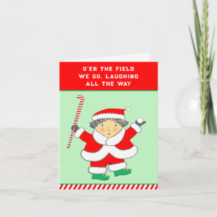 Fält Hockey Helgdag Card Helgkort