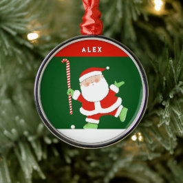 Fält Hockey Helgdag Keepsaké Gift Julgransprydnad Metall