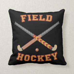 Fält Hockey Hockey Sticks Dekorativ kudde