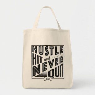 Fält Hockey Hustle Slå och aldrig Tote Bag Tygkasse