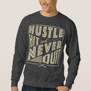 Fält Hockey Hustle, Slå och sluta aldrig Lång Ärmad Tröja