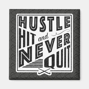 Fält Hockey Hustle Slå och sluta aldrig Magnet