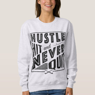 Fält Hockey Hustle, Slå och sluta aldrig Tee Shirt