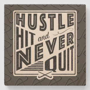Fält Hockey Hustle, Slå och sluta aldrig Underlägg Sten