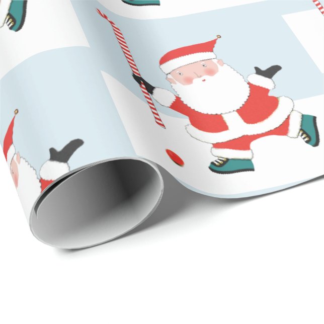 Fält Hockey Jul Wrapping Papper Presentpapper (Rullad Hörn)
