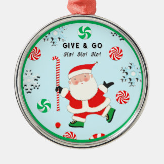 Fält Hockey-jultomten Julgransprydnad Metall