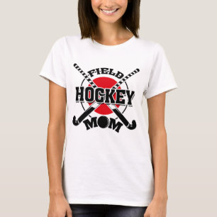 Fält Hockey Mamma Crossed Hockey Sticks Hockey Bol T Shirt
