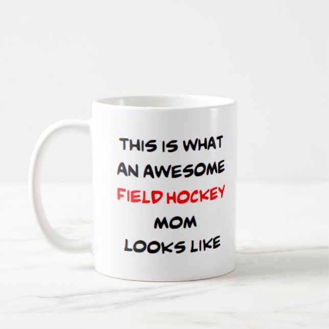 fält hockey mamma, fantastisk kaffemugg (Vänster)