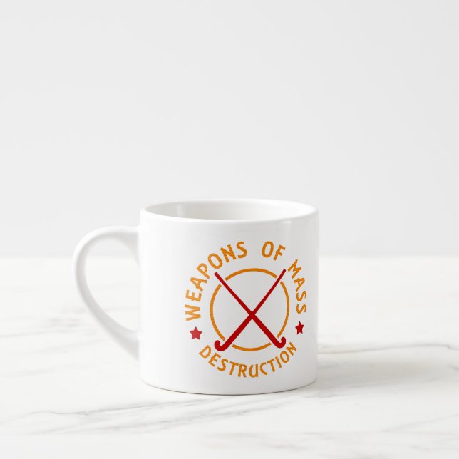 Fält Hockey-massförstörelsevapen Espressomugg (Vänster)