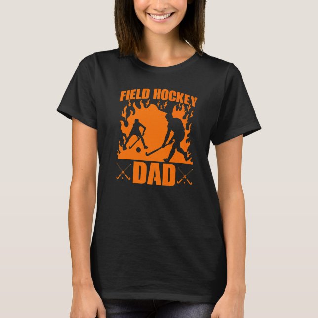 Fält Hockey Pappa T Shirt (Framsida)
