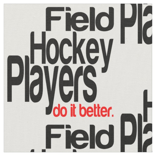 Fält Hockey Players gör det bättre Tyg (Närbild)