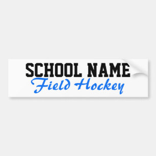 Fält Hockey - Skapa din egen skolanda Bildekal