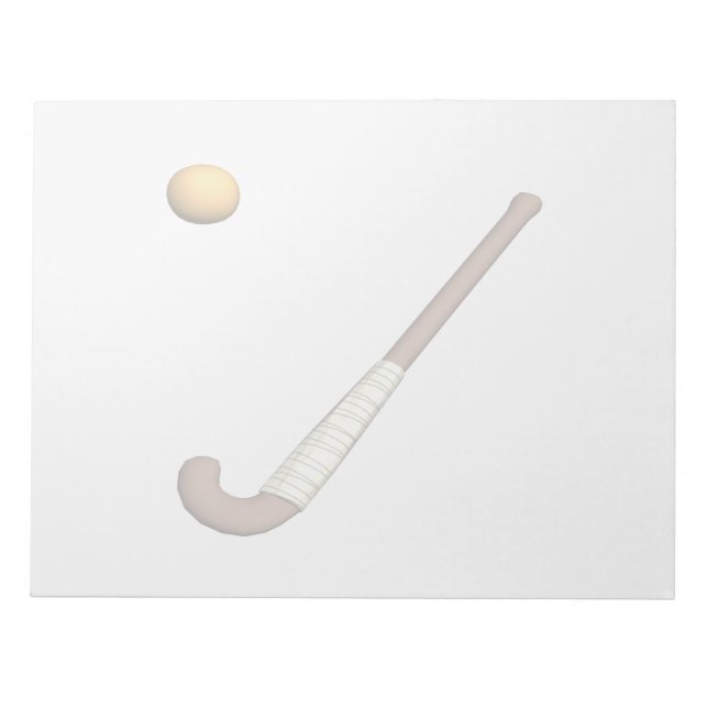 Fält Hockey Stick & Boll Anteckningsblock (Framsida)
