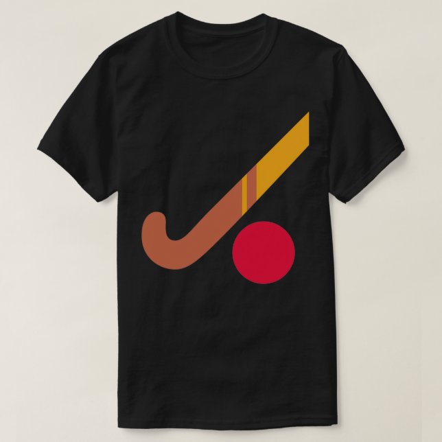 Fält Hockey Stick och Boll Fält Hockey Gift för T Shirt (Design framsida)