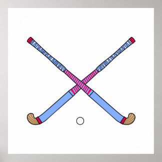 Fält Hockey Sticks Poster