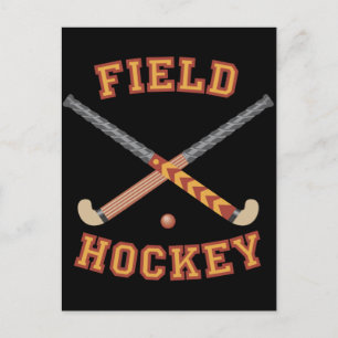 Fält Hockey Sticks Vykort
