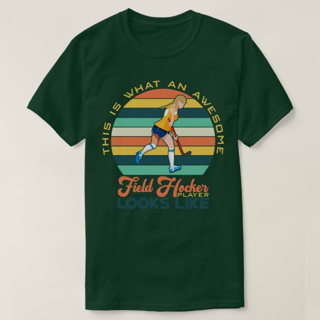 Fält Hockey T Shirt (Design framsida)