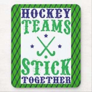 Fält Hockey Teams Stick ToTillsammans Mousemat Musmatta