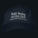 Fält Hockey Toppen Anpassningsbar Sports Team Fläk Broderad Keps<br><div class="desc">Stödja ditt favoritlag eller fält-spelare med TOPPEN-sockeln. Lägg till högskola, ungdom, klubb eller högskoleteam namn för att skapa en hatt av typen en. (Du kan även ändra detta till vilken annan sport som helst.) Ändra enkelt texten och hatten färg så att de stämmer överens med lagets färger. Oavsett om du...</div>