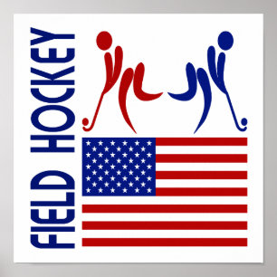 Fält Hockey United Stater Poster